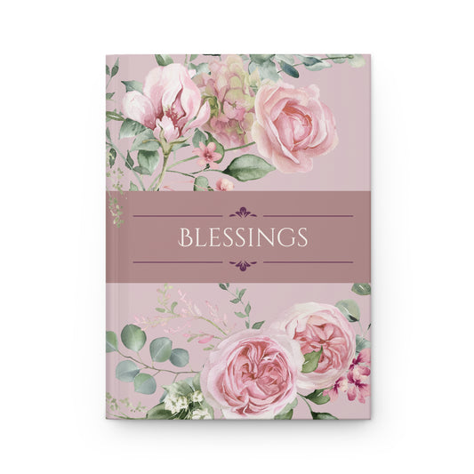 Blessings Pink Rose Floral Journal